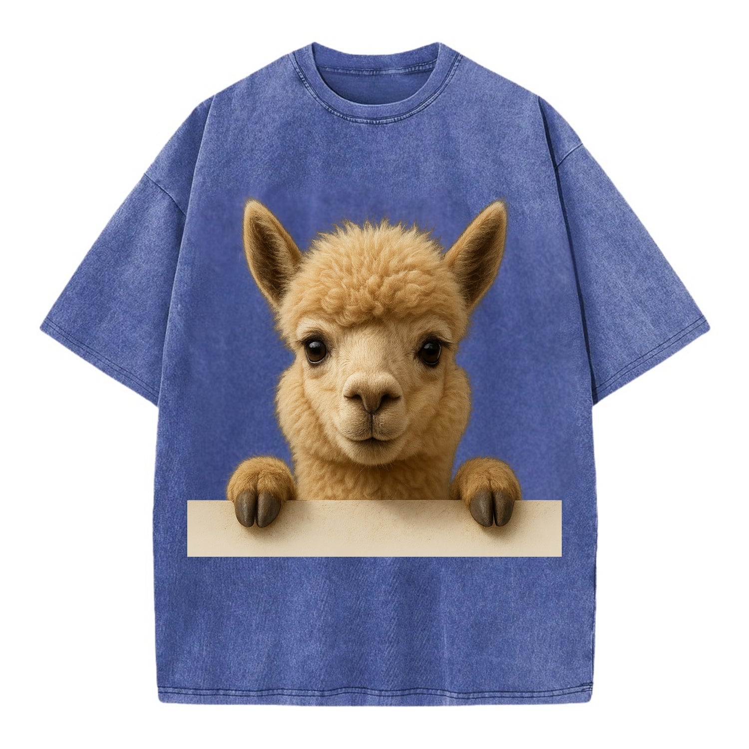 Alpaca  - Vintage T-shirt - Blue