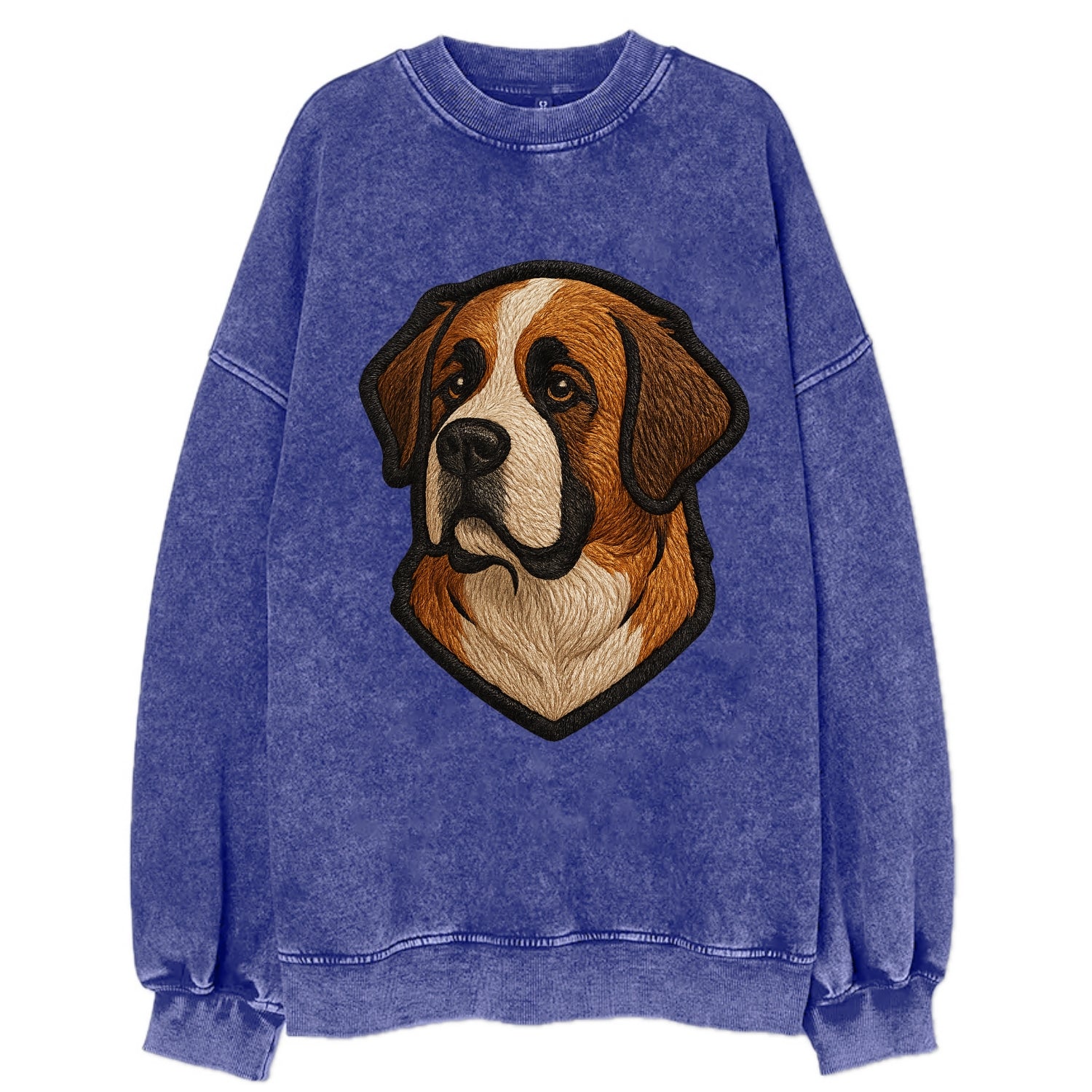 Saint Bernard - Modern gentle giant desi - Vintage Sweatshirt - Blue