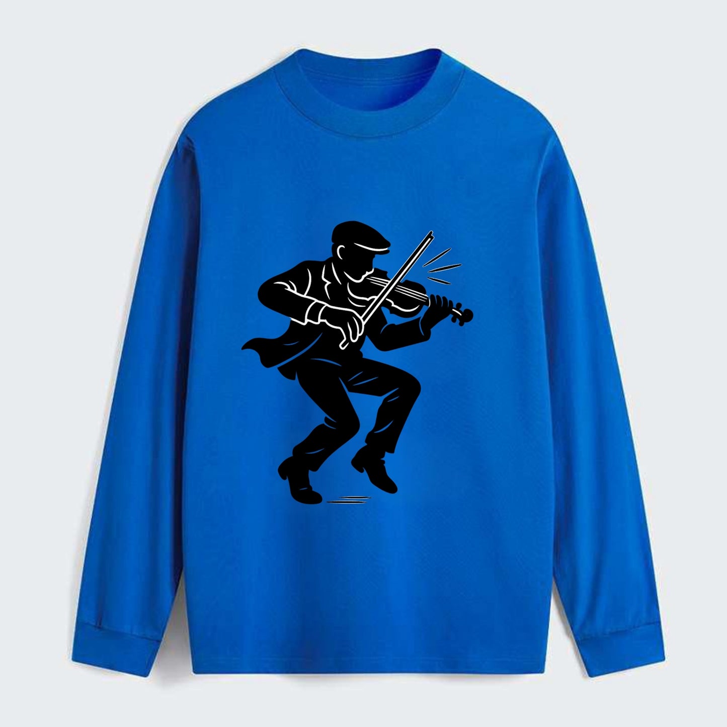 Irish folk musician traditional jig - Classic Long Sleeve Shirt - Blue
