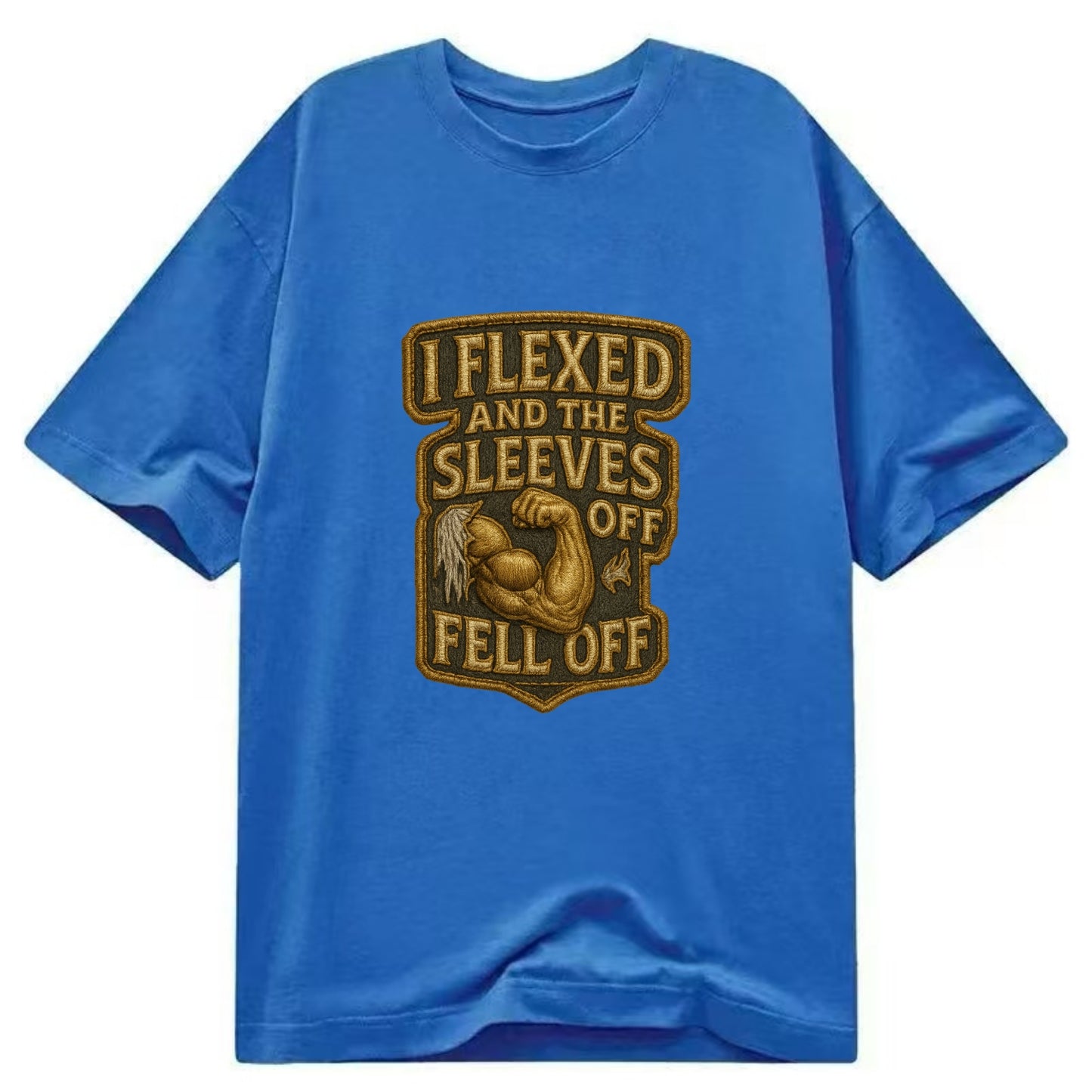 I Flexed and The Sleeves Fell Off  - Classic T-shirt - Blue
