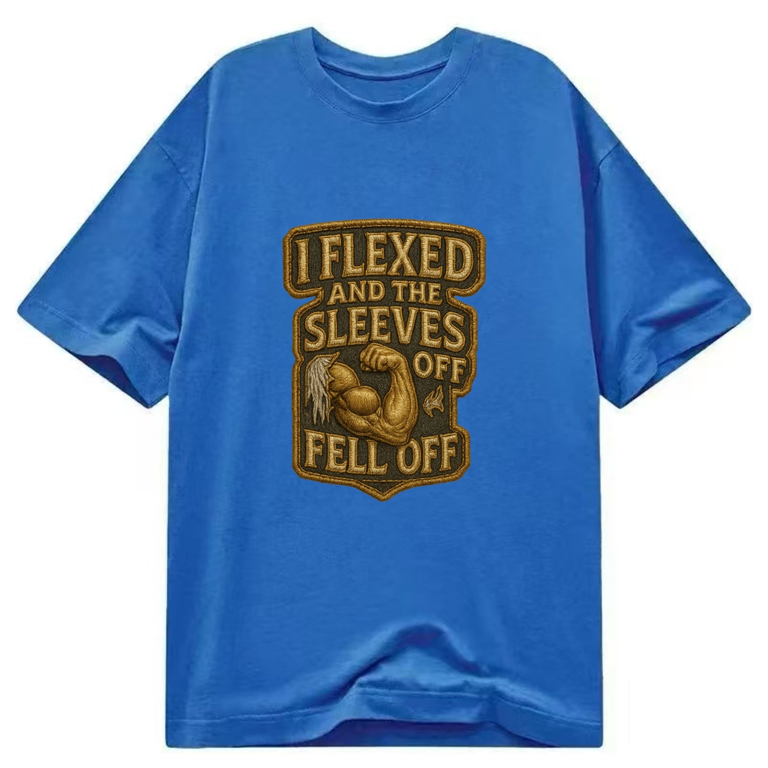 I Flexed and The Sleeves Fell Off  - Classic T-shirt - Blue