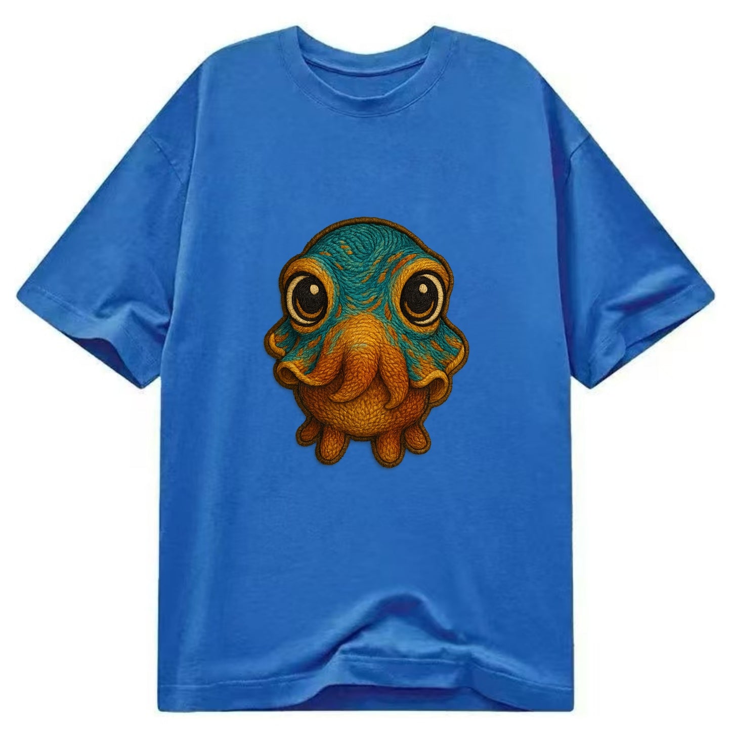 Baby Cuttlefish - color-changing skin, W-shaped pupil, front-facing, hypnotic cute - Classic T-shirt - Blue