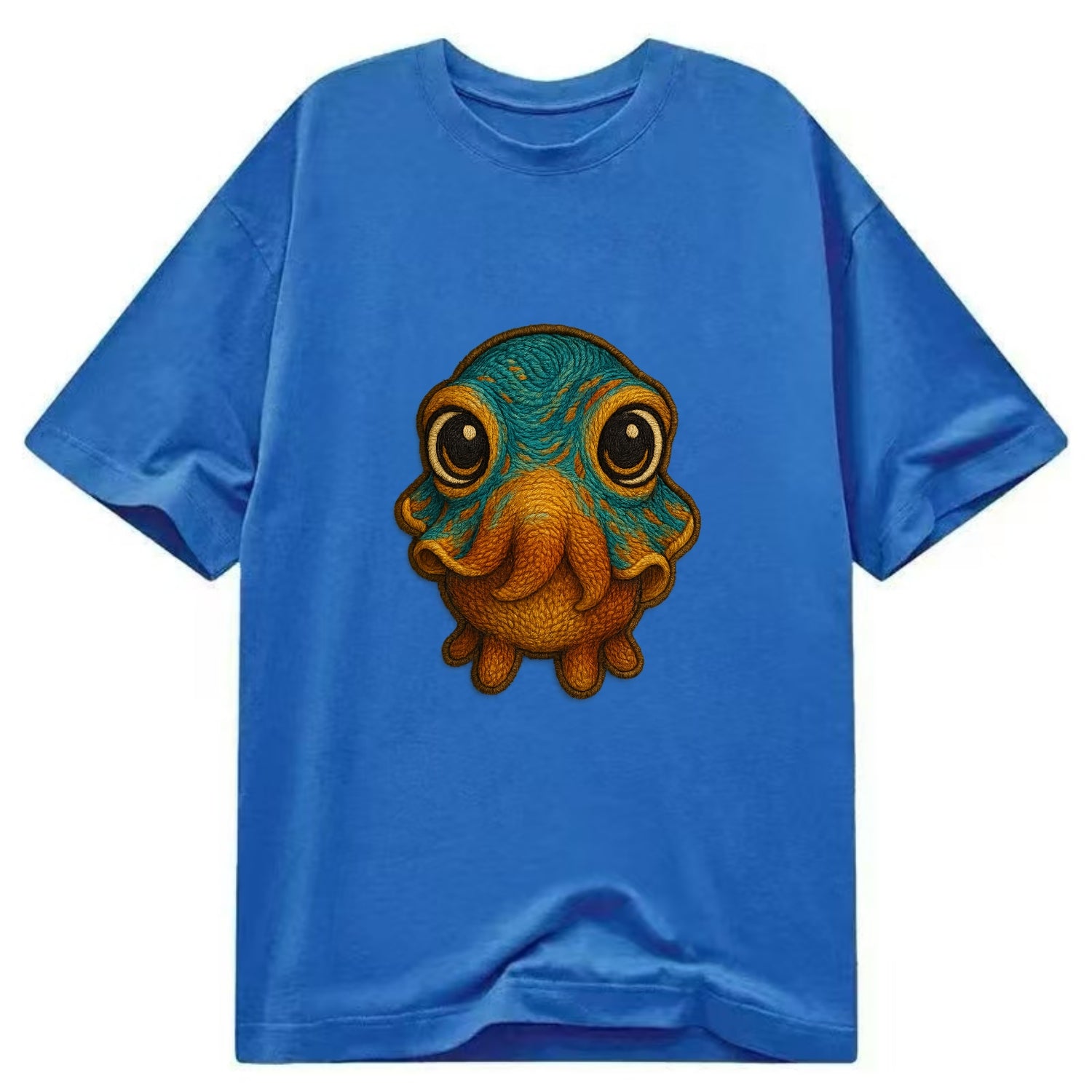 Baby Cuttlefish - color-changing skin, W-shaped pupil, front-facing, hypnotic cute - Classic T-shirt - Blue