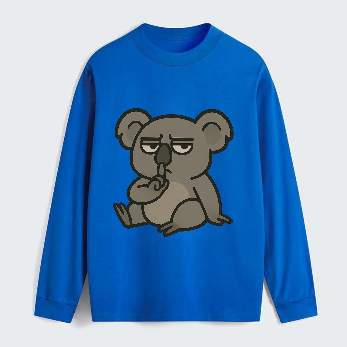 The Koala Judging - Classic Long Sleeve Shirt - Blue