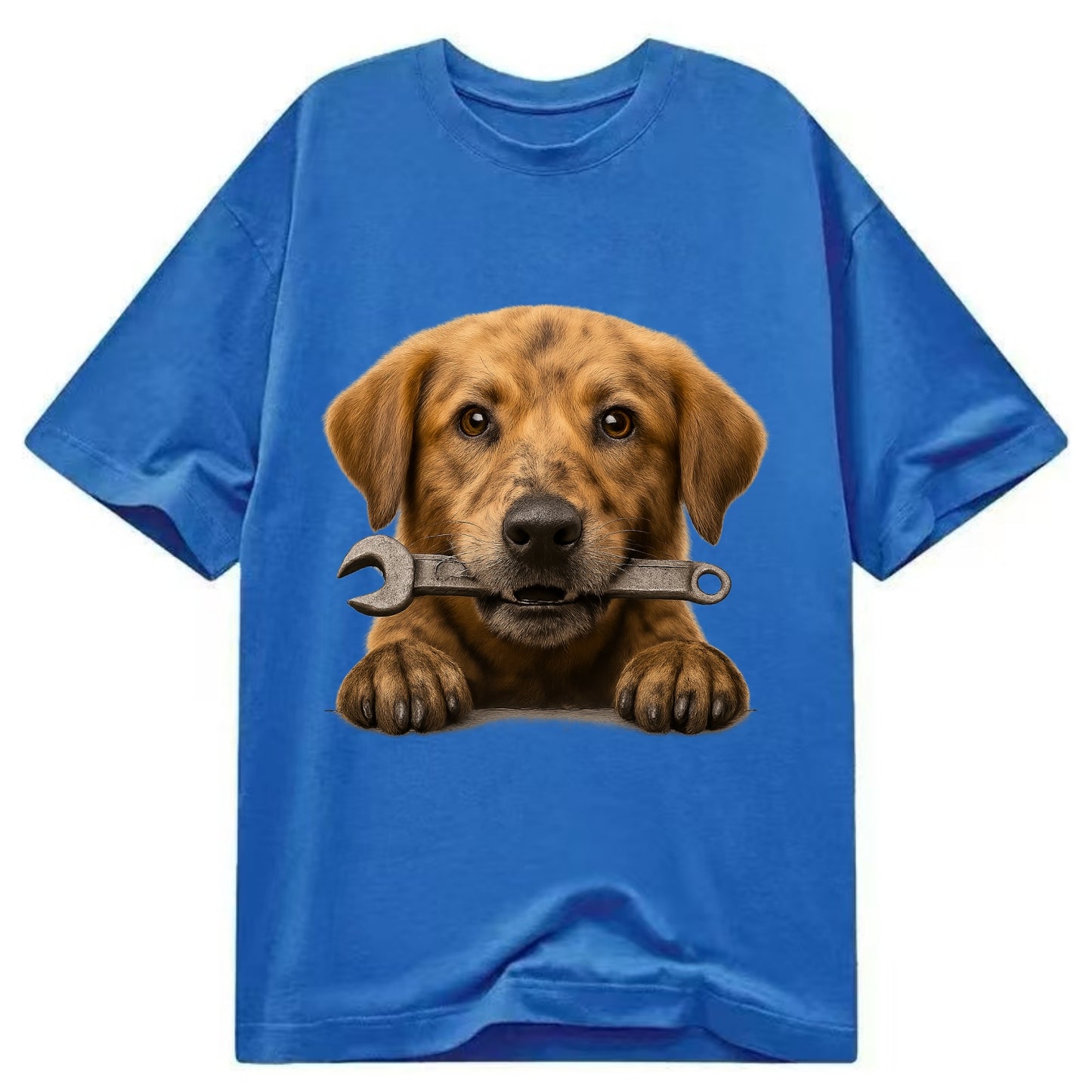 Mechanic Dog  - Classic T-shirt - Blue