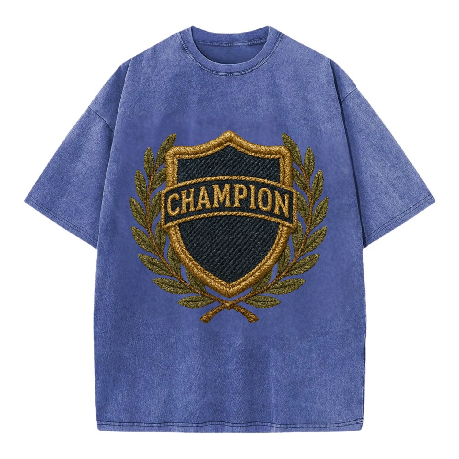 Champion Shield  - Vintage T-shirt - Blue