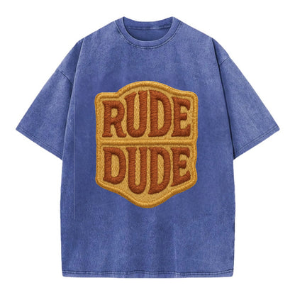 RUDE;DUDE ENERGY Surf Green Trucker - Vintage T-shirt - Blue