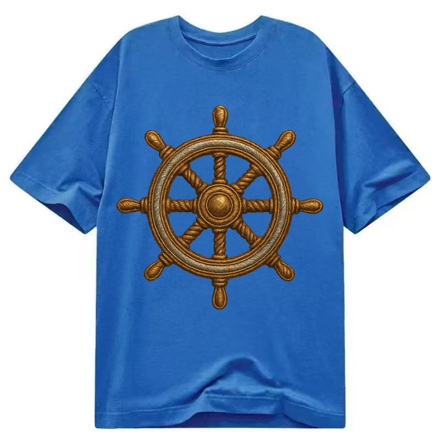 Ship's Wheel  - Classic T-shirt - Blue