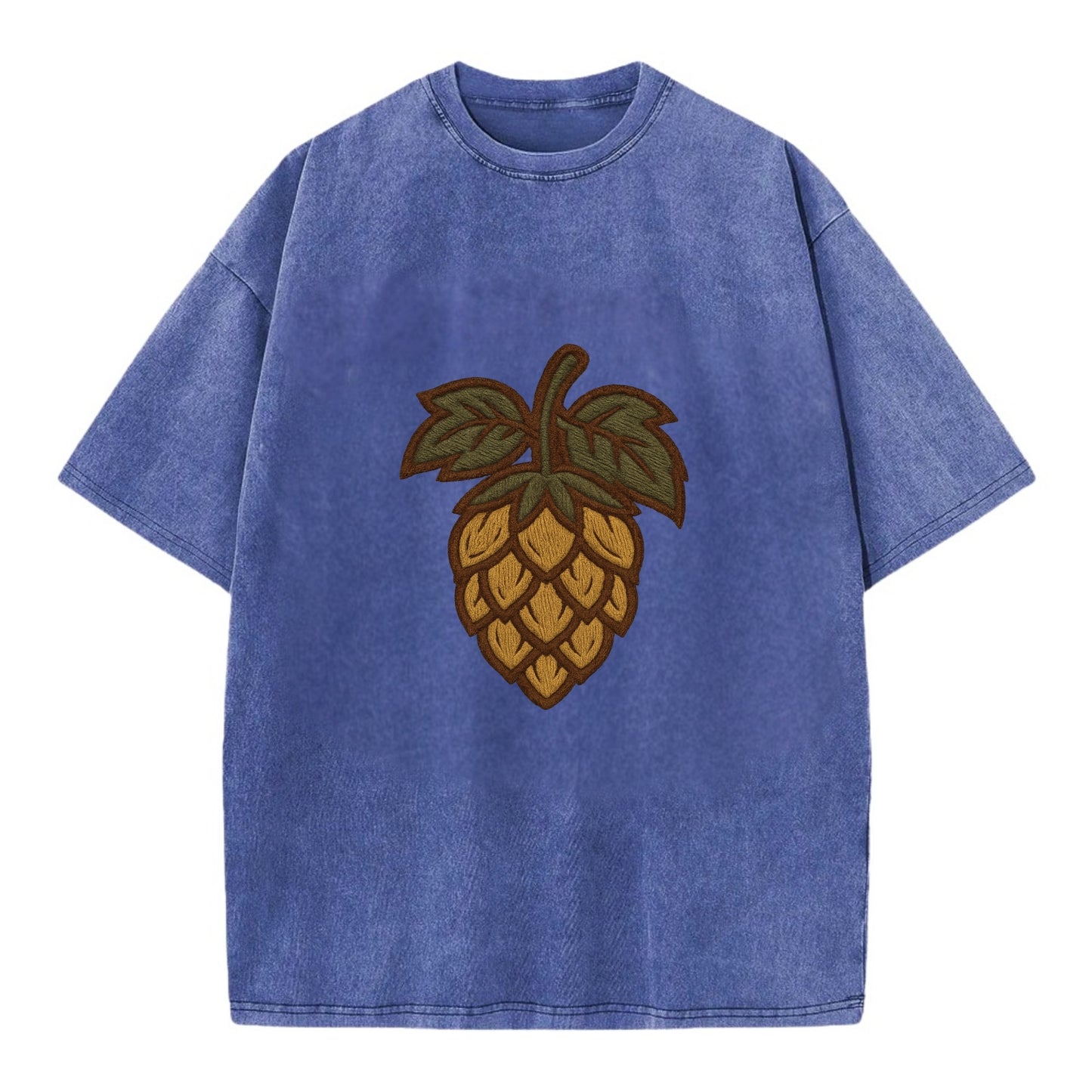 Hop Cone  - Vintage T-shirt - Blue