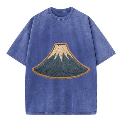 Sacred Mountain  - Vintage T-shirt - Blue