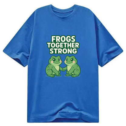 Frogs Together Strong 2 - Classic T-shirt - Blue
