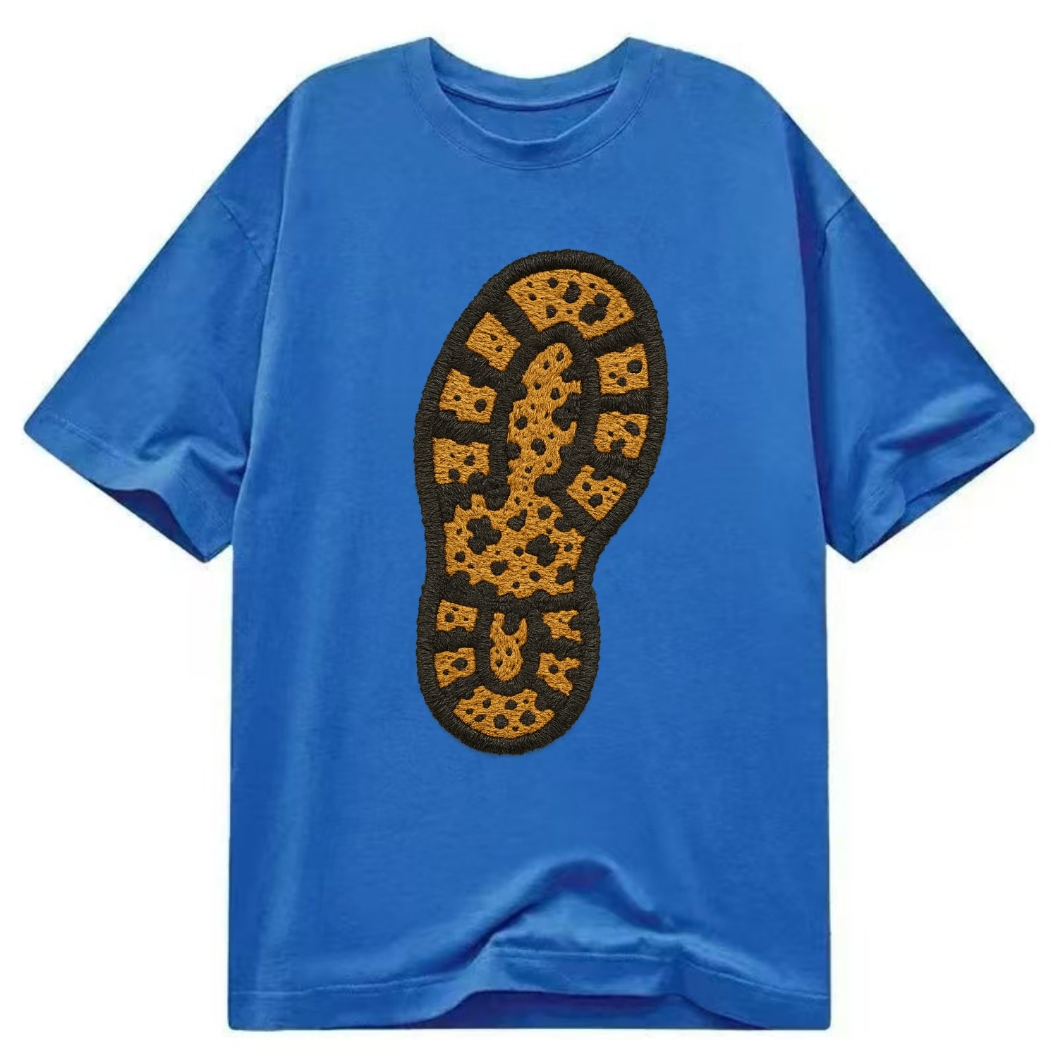 Hiking Boot Print  - Classic T-shirt - Blue