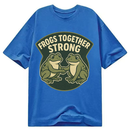 Frogs Together Strong 3 - Classic T-shirt - Blue