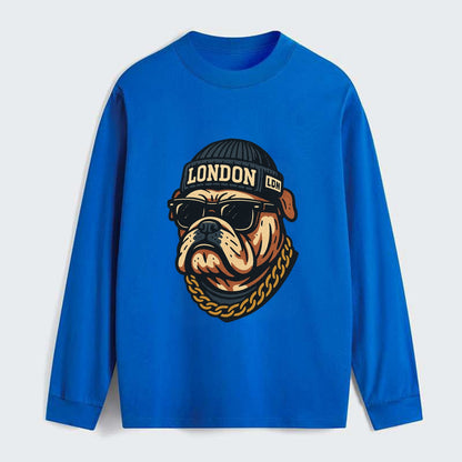 London Bulldog - Classic Long Sleeve Shirt - Blue