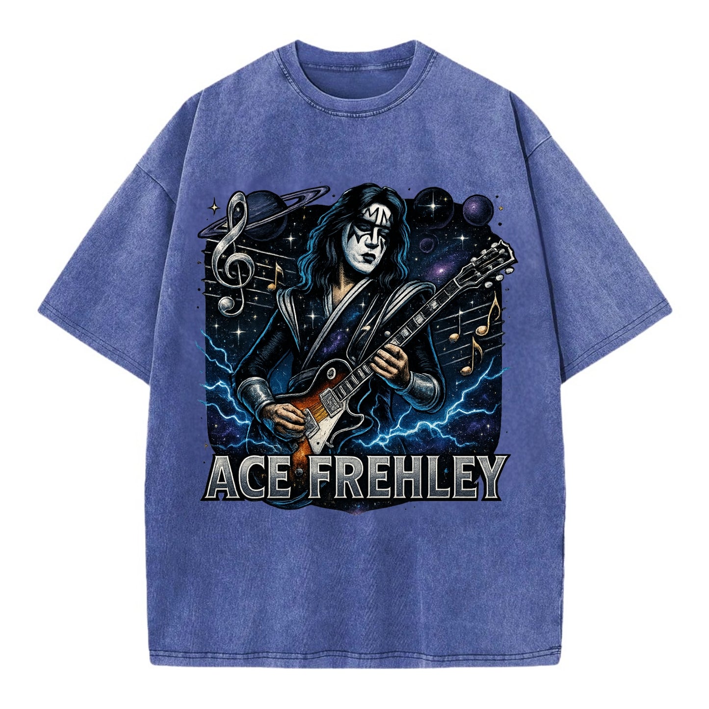 Ace Musical Cosmos - Vintage T-shirt - Blue