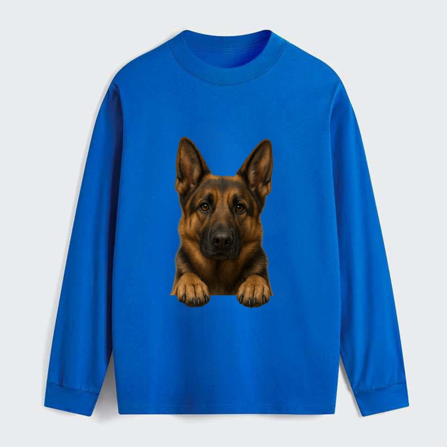 German Shepherd  - Classic Long Sleeve Shirt - Blue