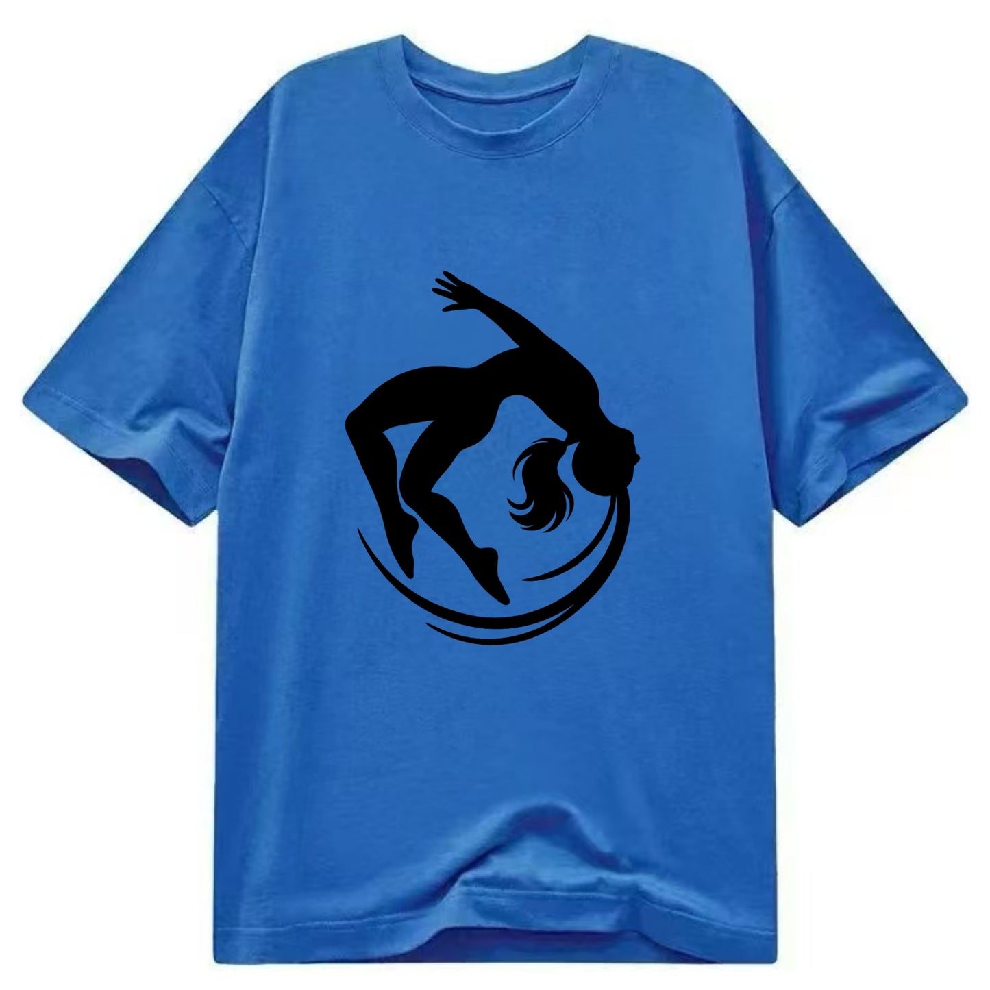 Gymnast mid-backflip rotation - Classic T-shirt - Blue