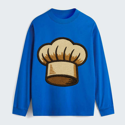 Chef Hat  - Classic Long Sleeve Shirt - Blue