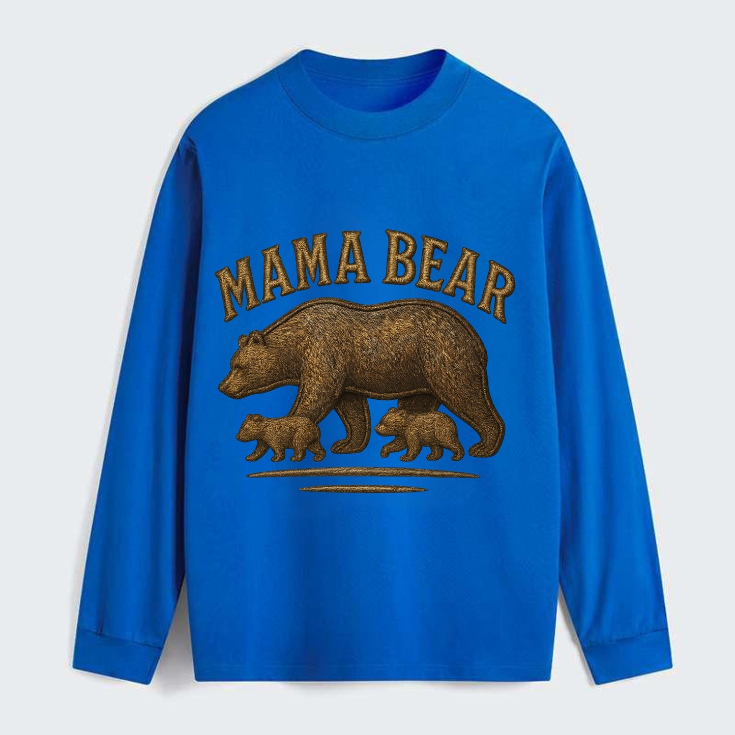 Mama Bear  - Classic Long Sleeve Shirt - Blue