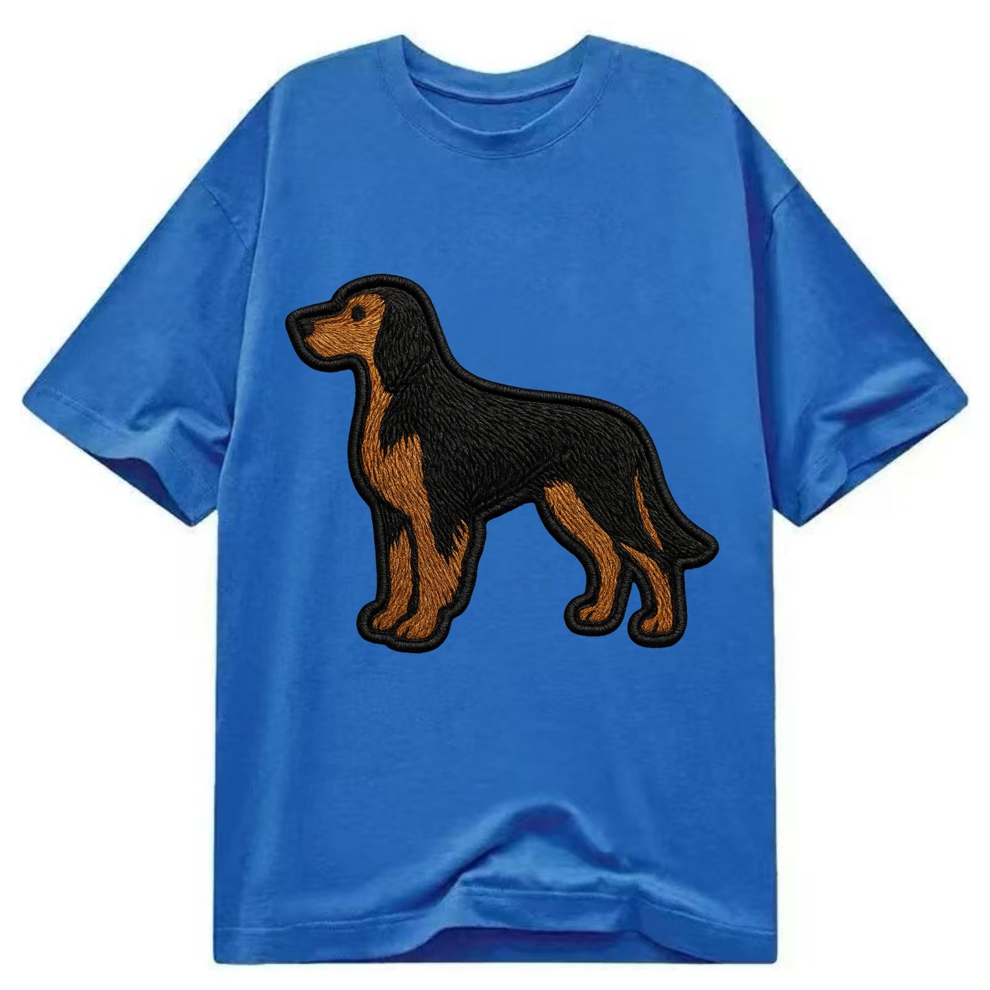 Gordon Setter - Modern setter silhouette - Classic T-shirt - Blue