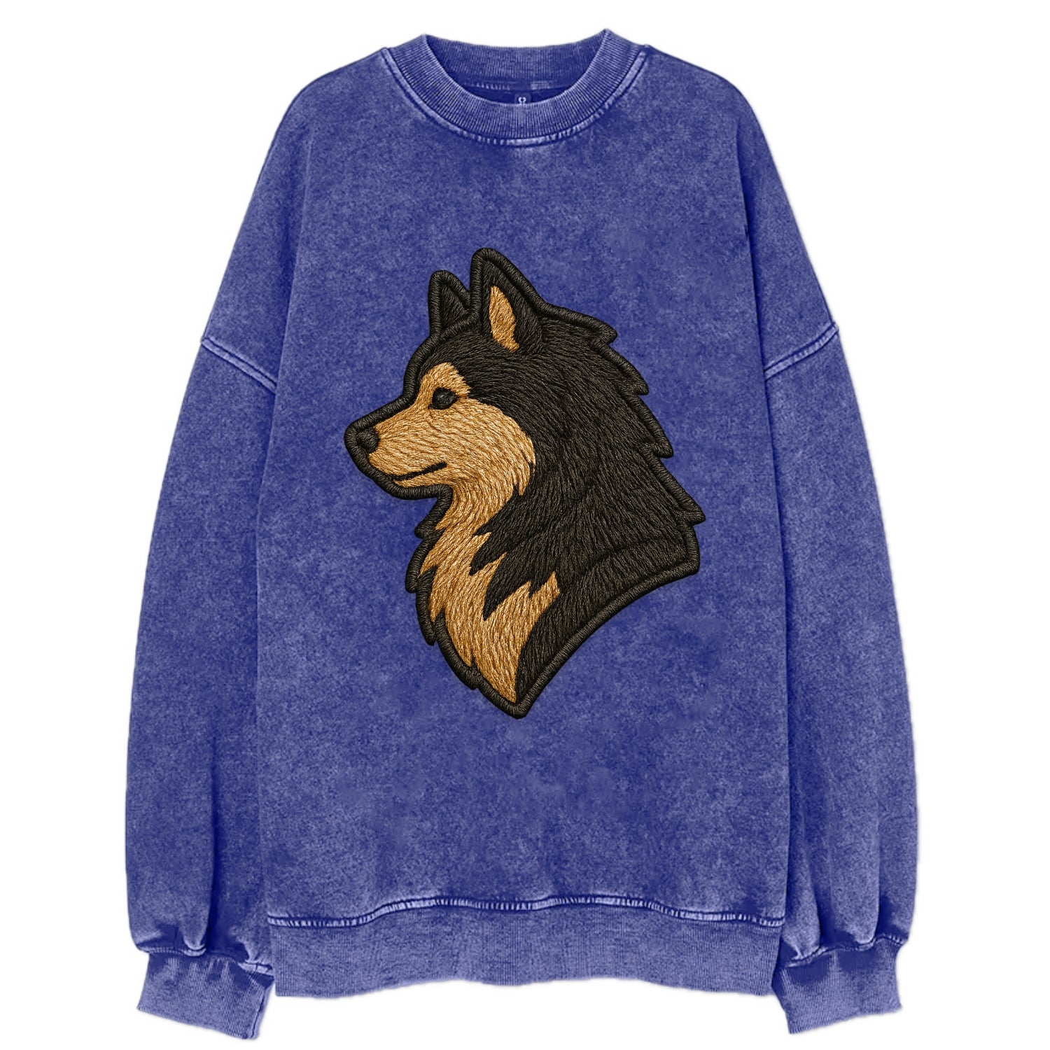 Finnish Lapphund - Modern Arctic breed l - Vintage Sweatshirt - Blue