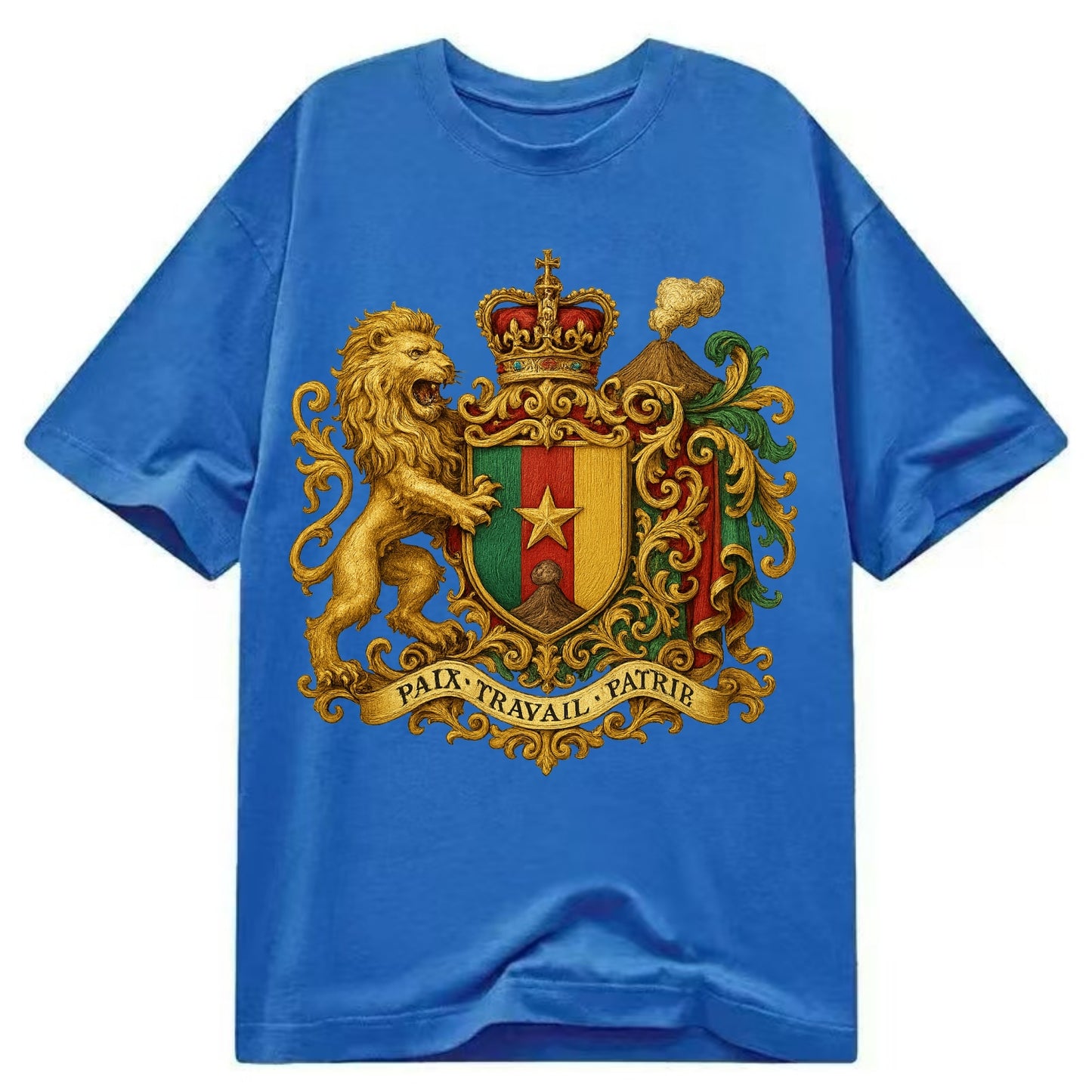 Cameroon Royal Logo  - Classic T-shirt - Blue