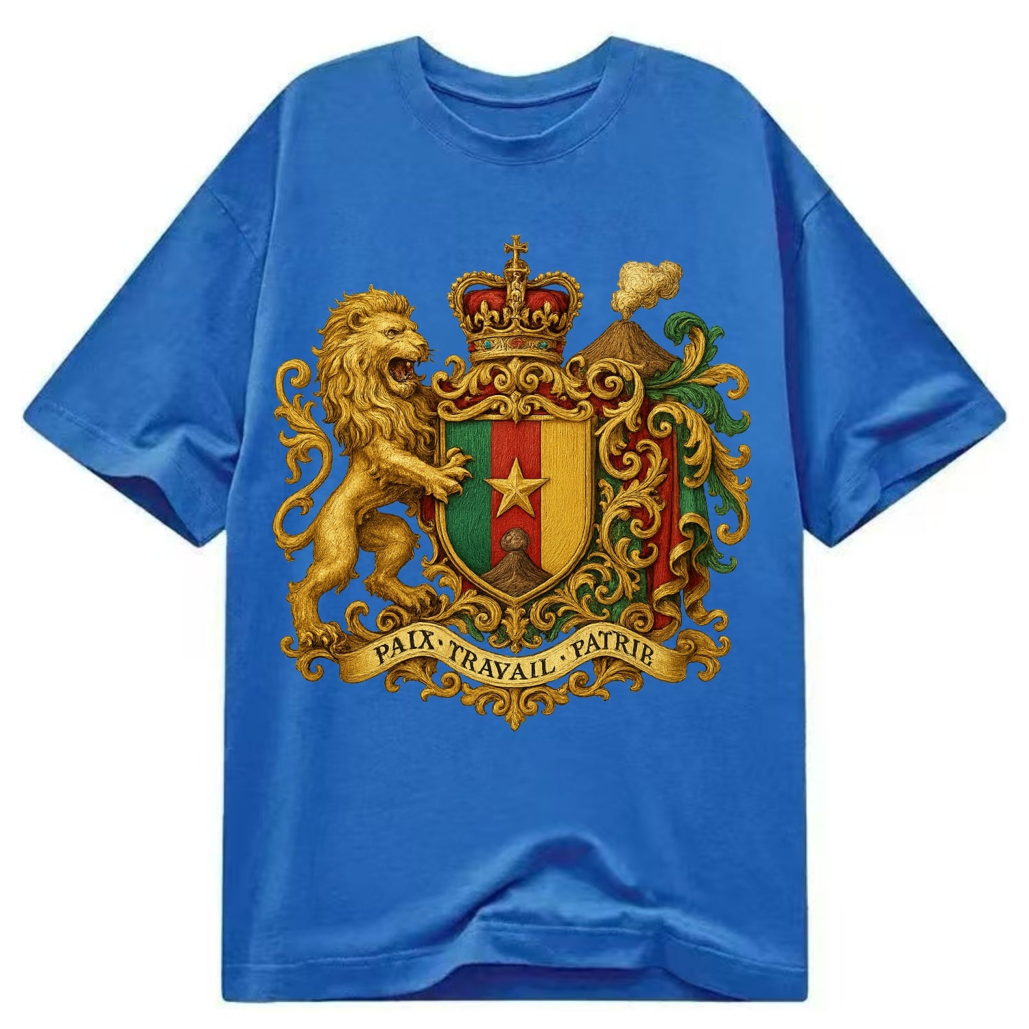 Cameroon Royal Logo  - Classic T-shirt - Blue