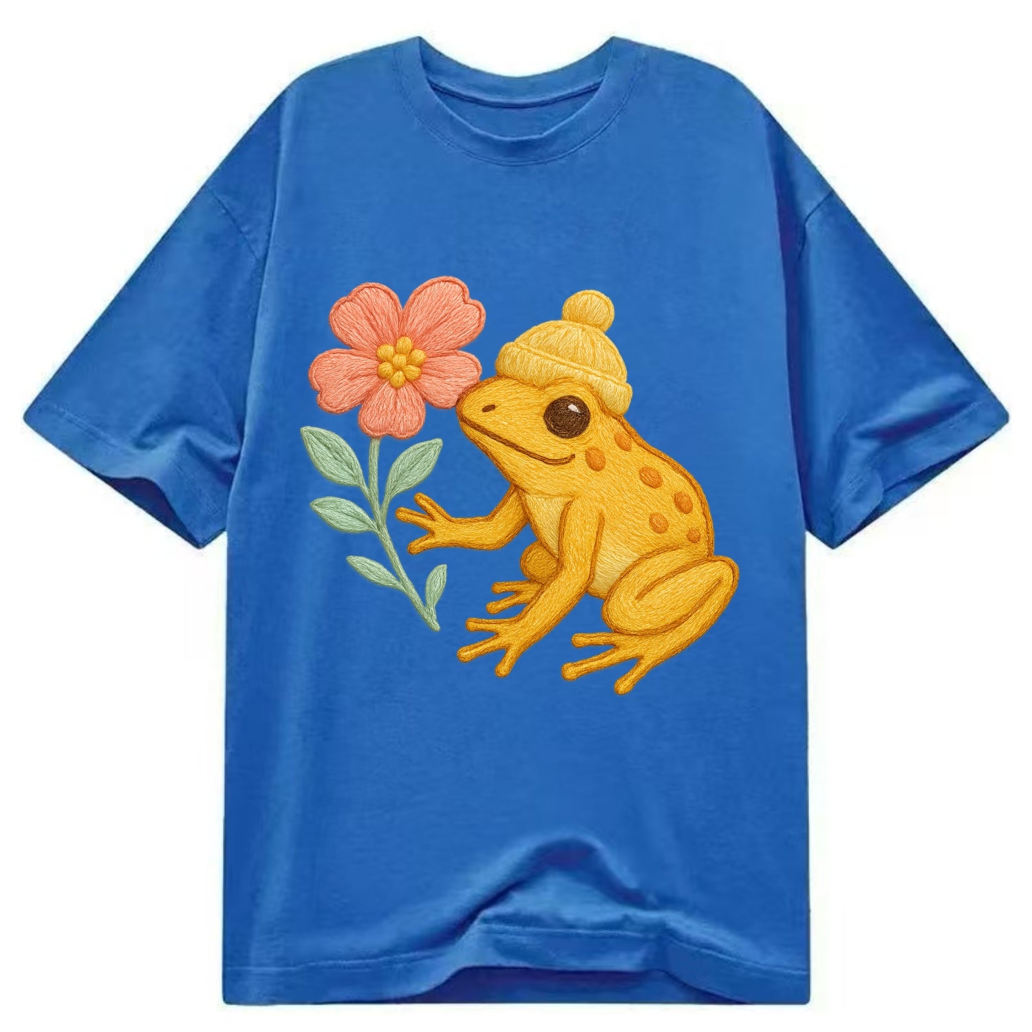 Yellow Dart Frog - Classic T-shirt - Blue