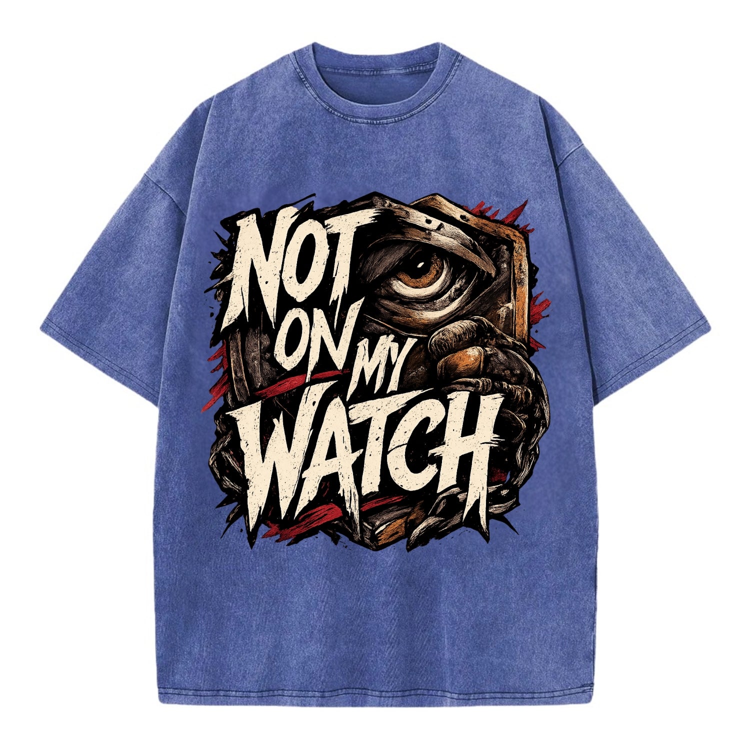 Not On My Watch - Vintage T-shirt - Blue