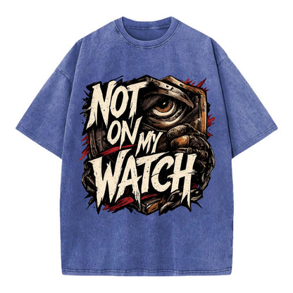 Not On My Watch - Vintage T-shirt - Blue