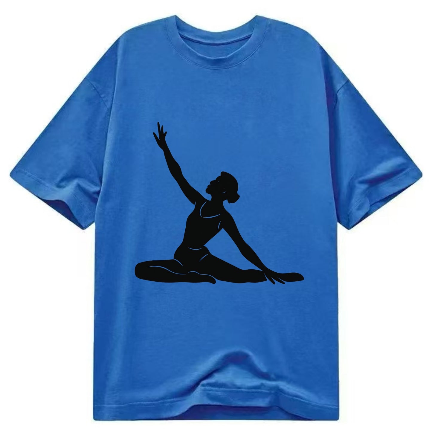 Contemporary dancer in floor work - Classic T-shirt - Blue