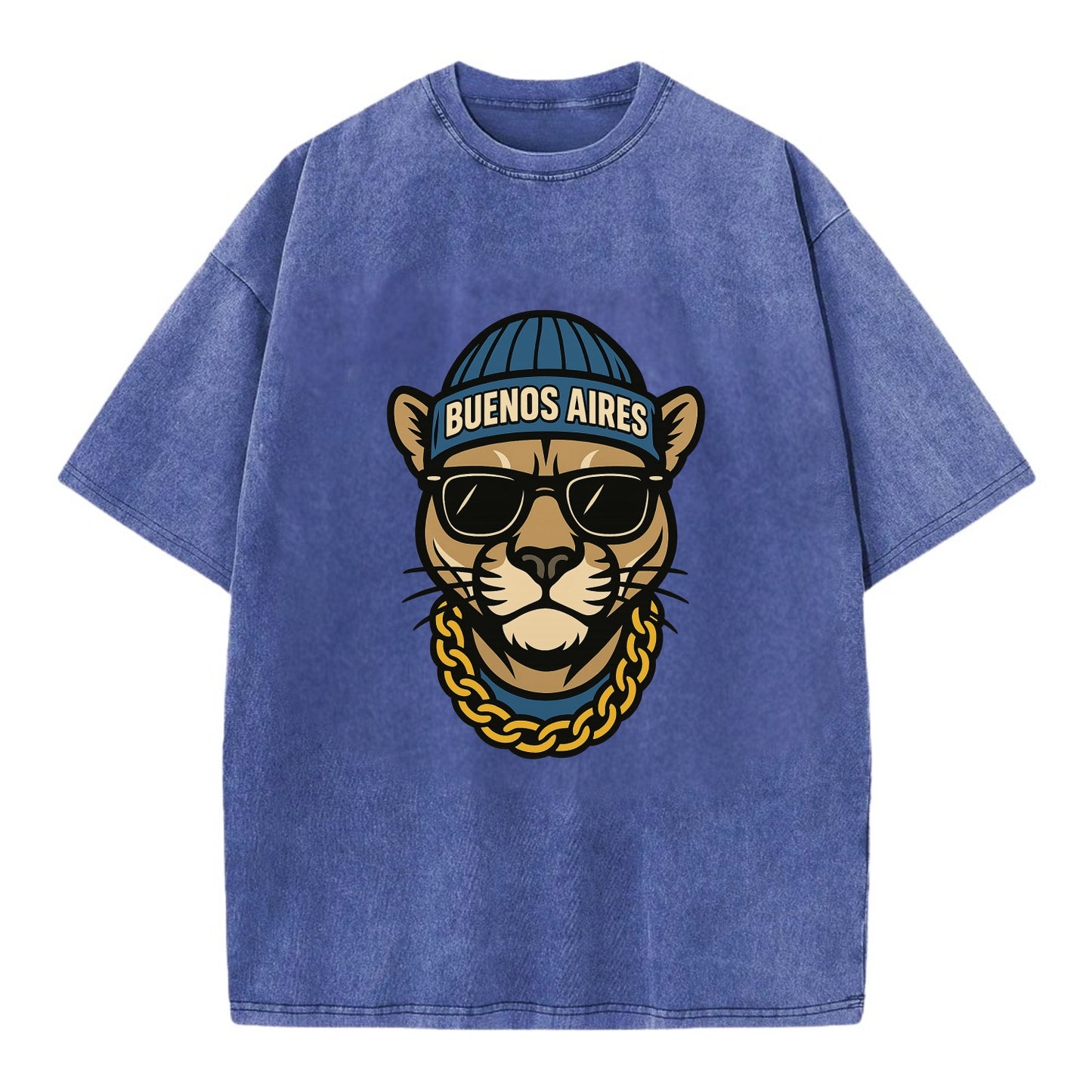 Buenos Aires Puma - Vintage T-shirt - Blue