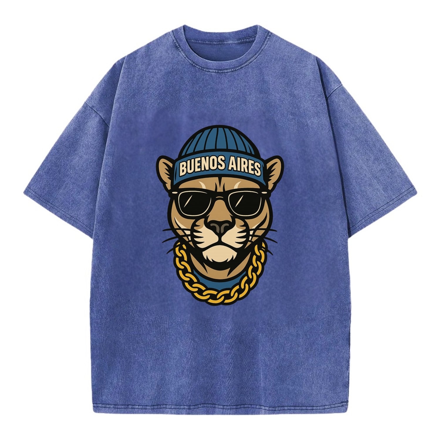 Buenos Aires Puma - Vintage T-shirt - Blue