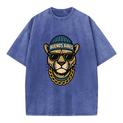 Buenos Aires Puma - Vintage T-shirt - Blue