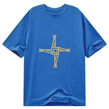Saint Brigid's Cross  - Classic T-shirt - Blue