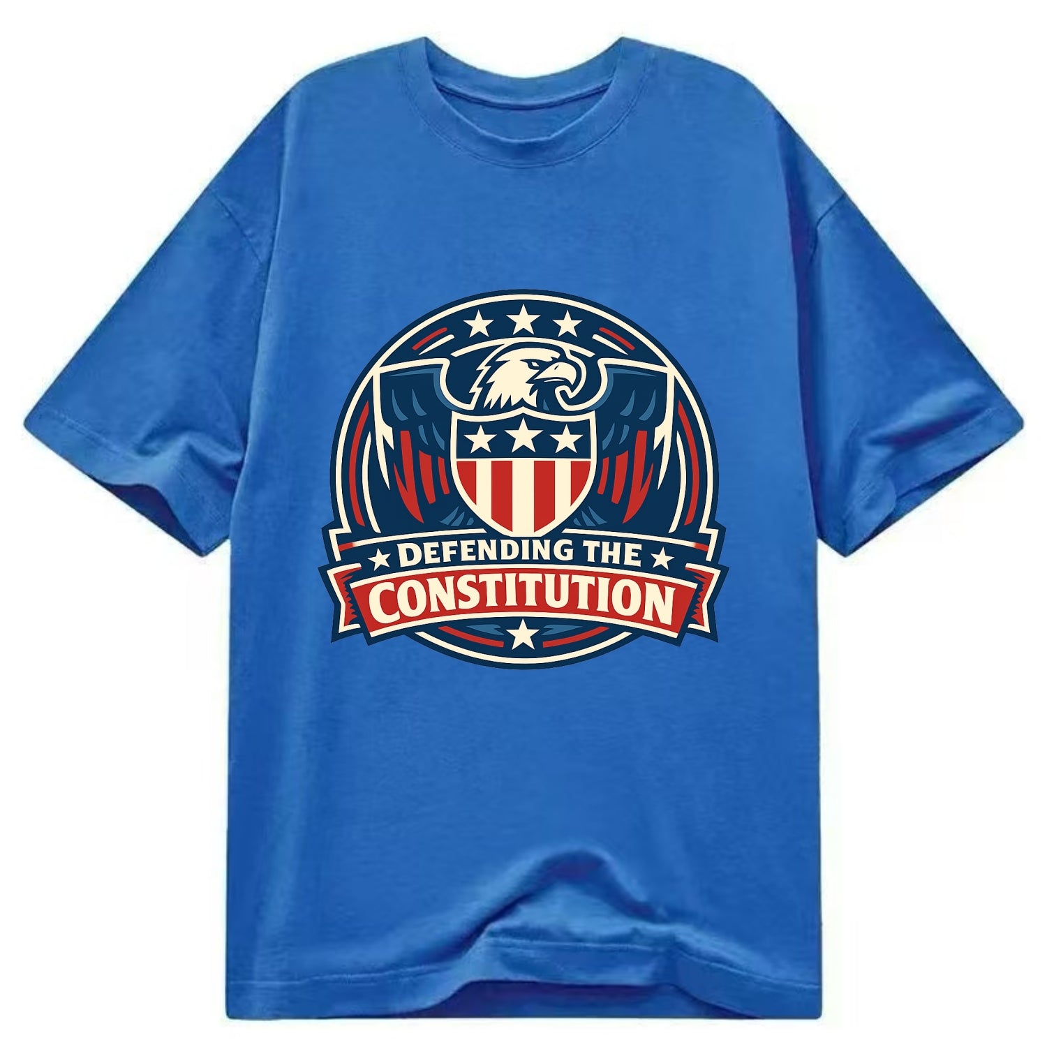 Defend Constitution - Classic T-shirt - Blue