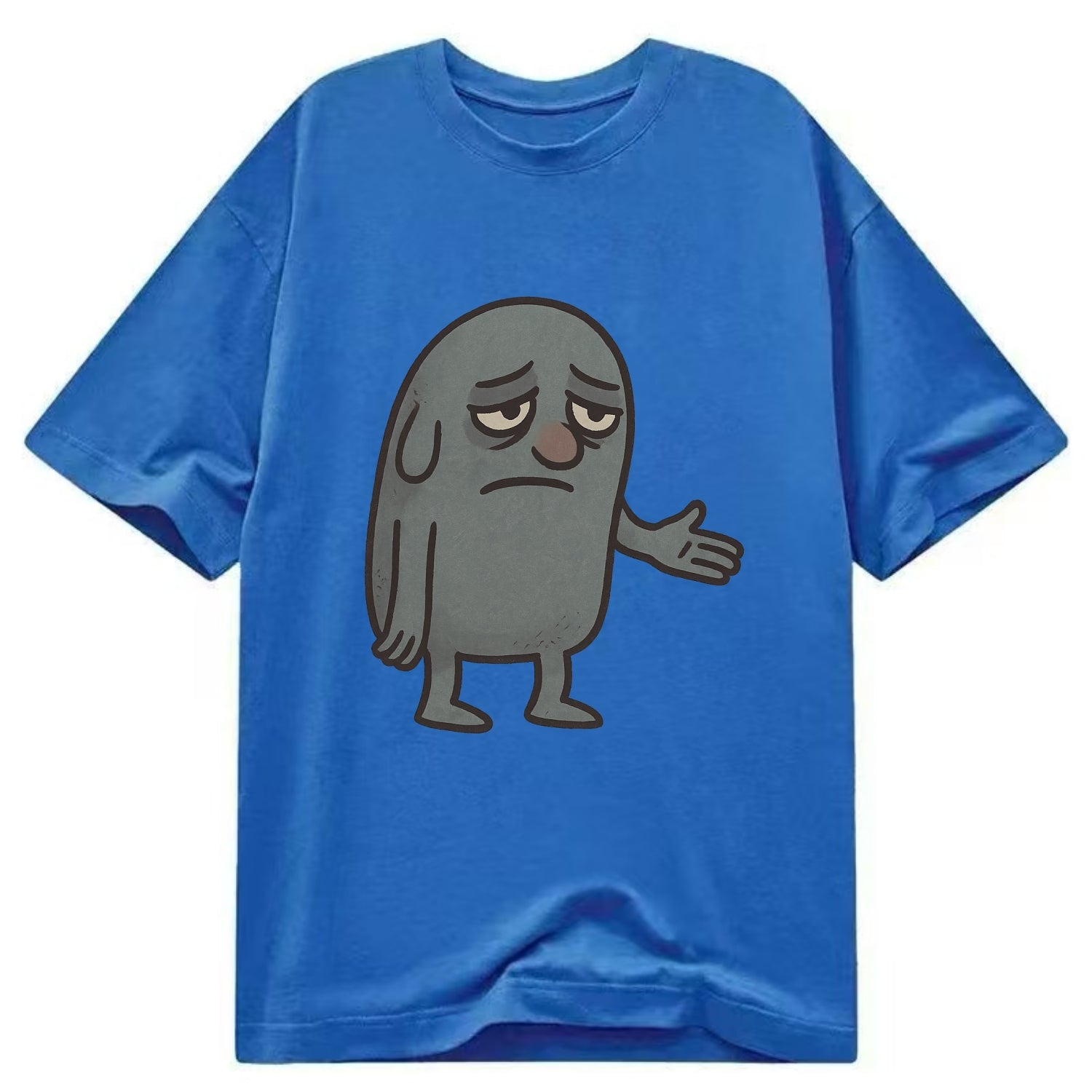 FOLLOWERS ARE GHOSTS | Transparent crowd following nobody - Classic T-shirt - Blue