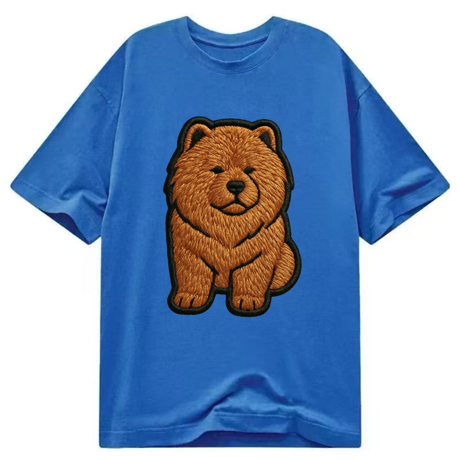 Chow Chow - Trendy lion-mane design with - Classic T-shirt - Blue