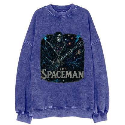 Spaceman Constellation - Vintage Sweatshirt - Blue