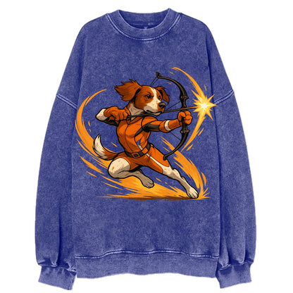 Brittany Hawkeye  - Vintage Sweatshirt - Blue