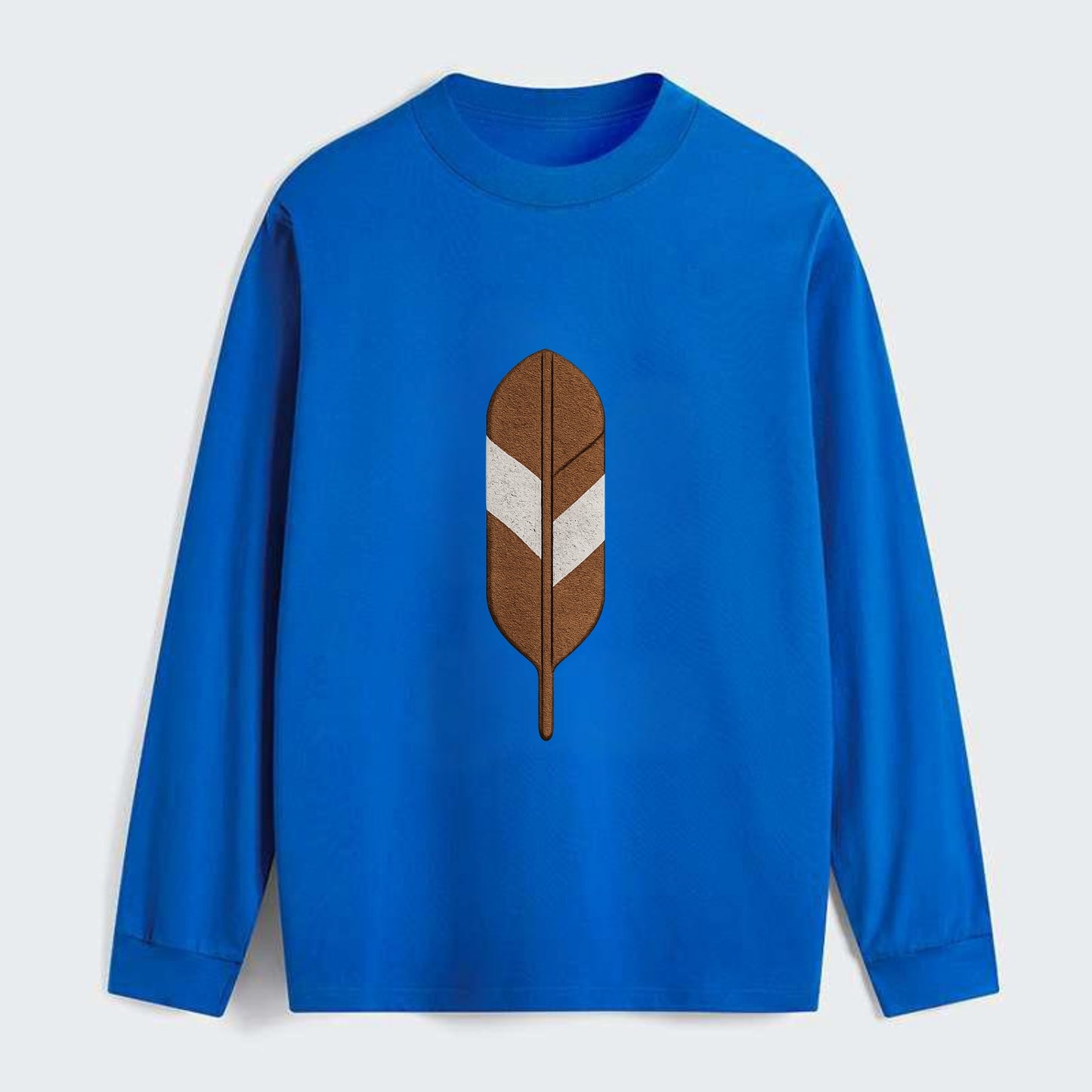 Eagle Feather  - Classic Long Sleeve Shirt - Blue