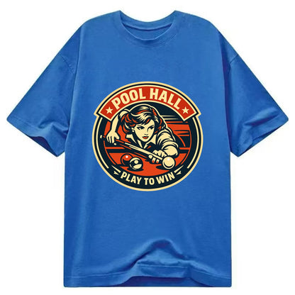 Cue Queen Emblem - Classic T-shirt - Blue