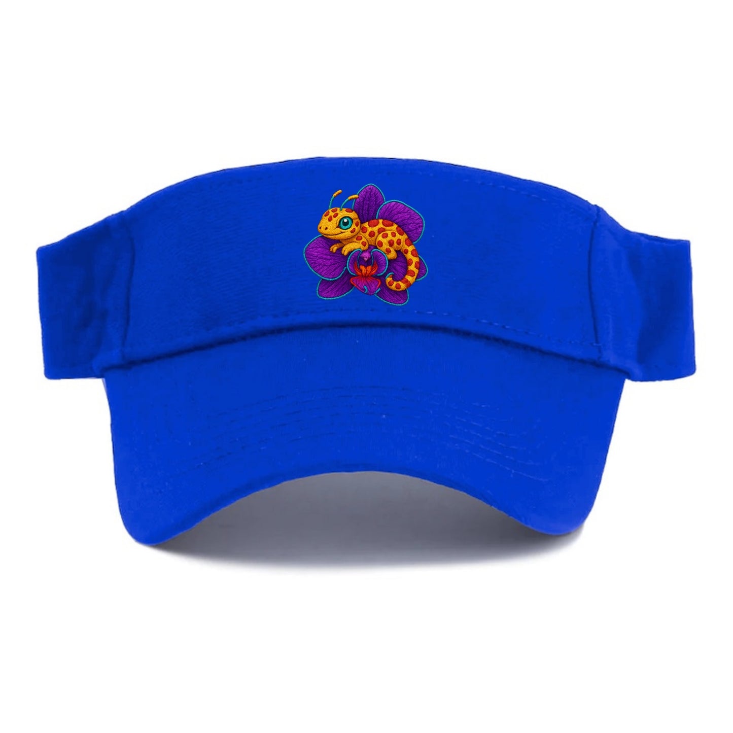 Leopard Orchid - Visor - Blue