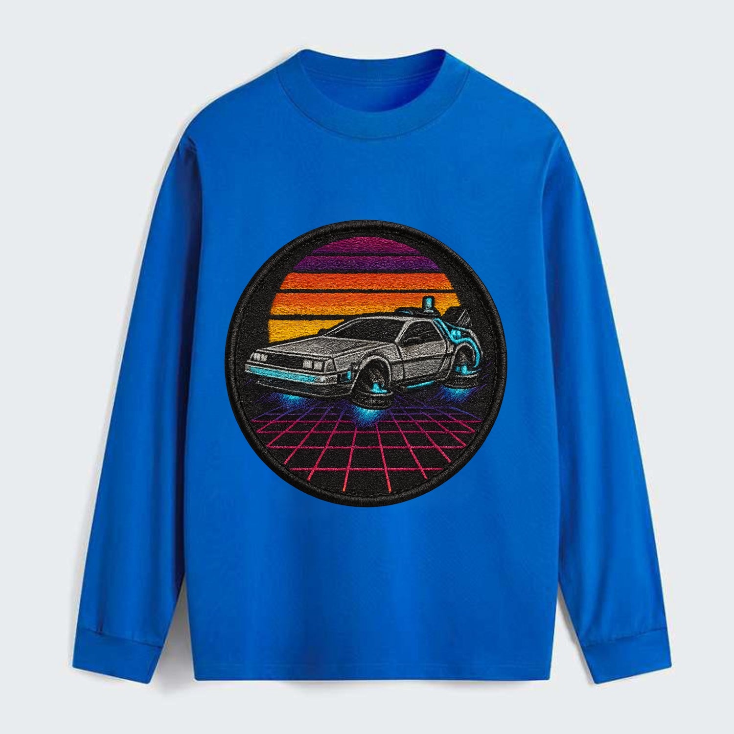 Retro Future - Classic Long Sleeve Shirt - Blue