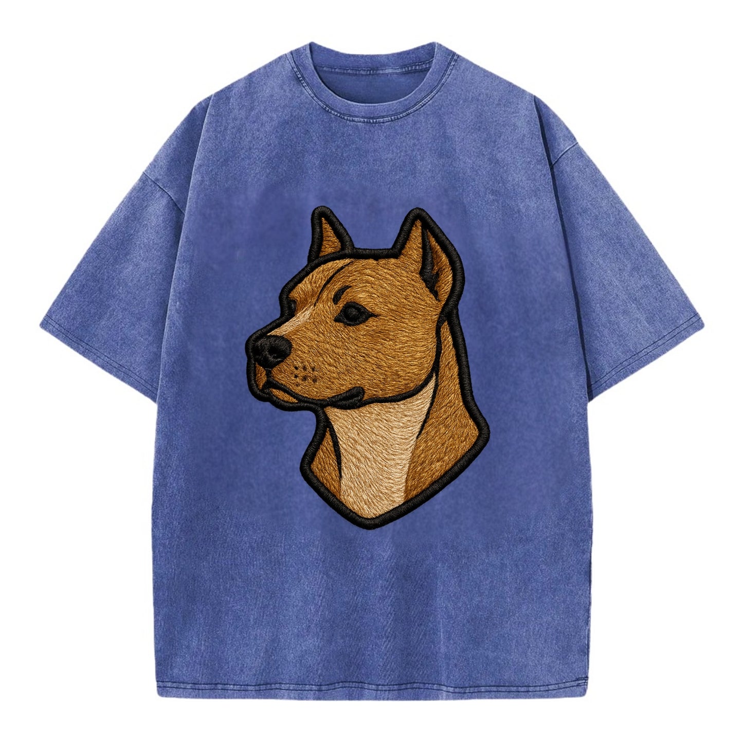 American Staffordshire Terrier - Modern - Vintage T-shirt - Blue