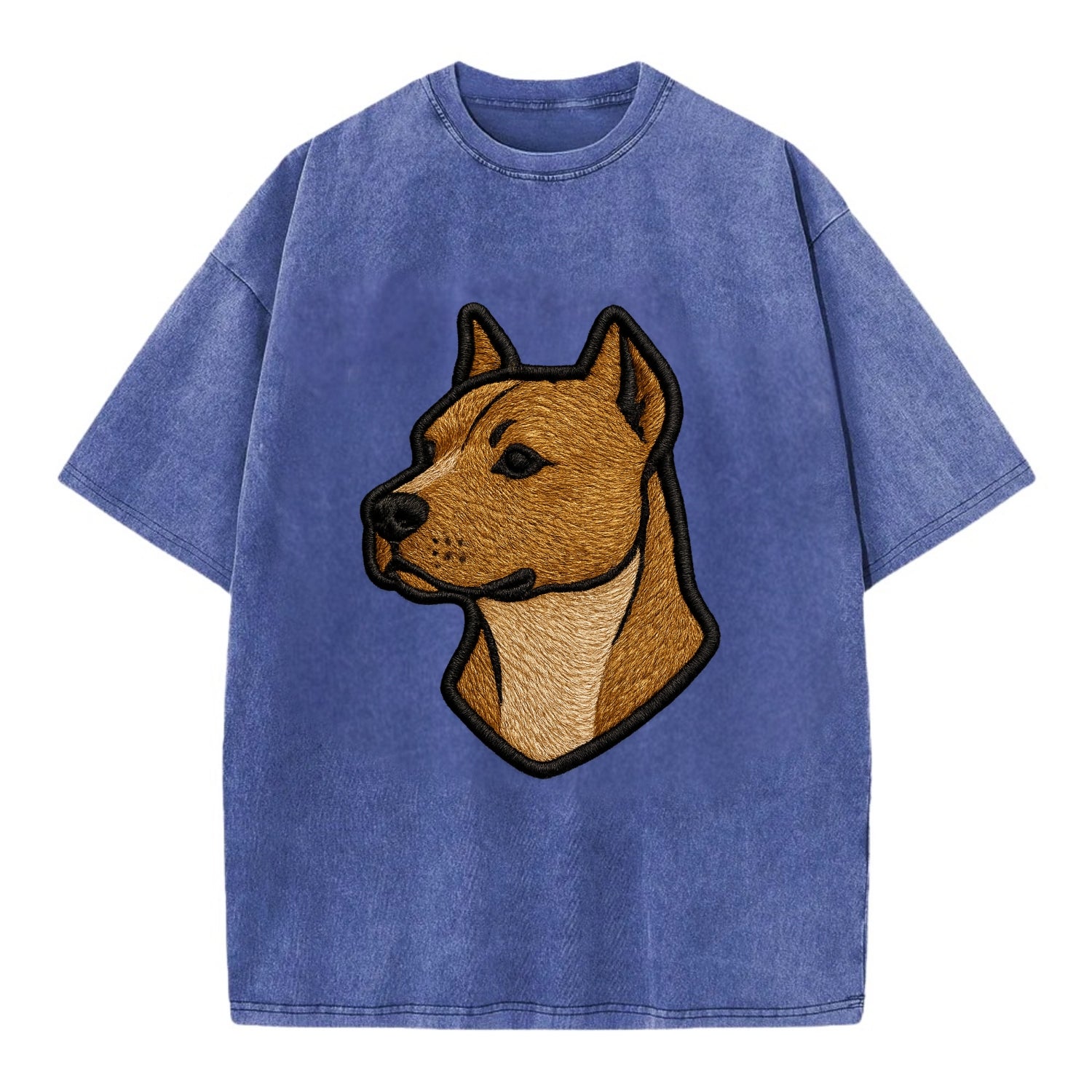 American Staffordshire Terrier - Modern - Vintage T-shirt - Blue