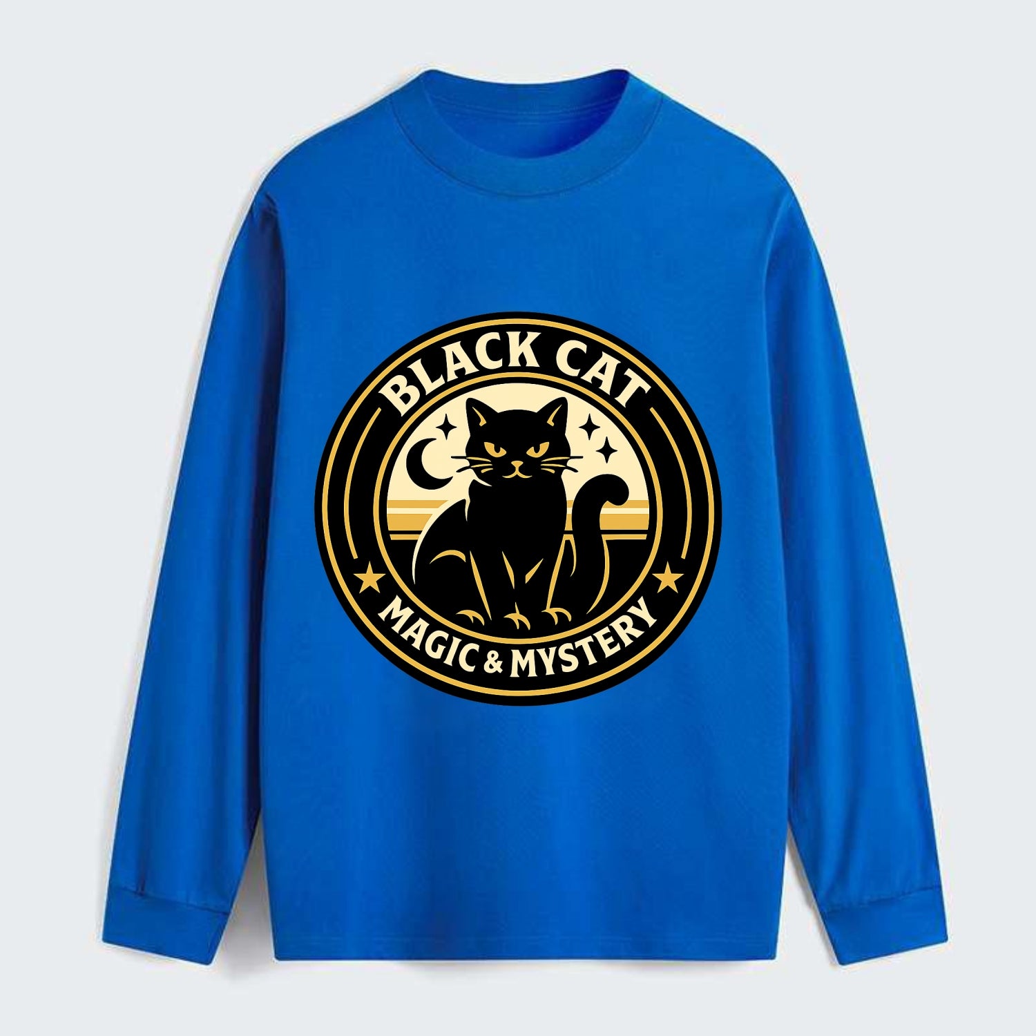 Midnight Prowler Emblem - Classic Long Sleeve Shirt - Blue