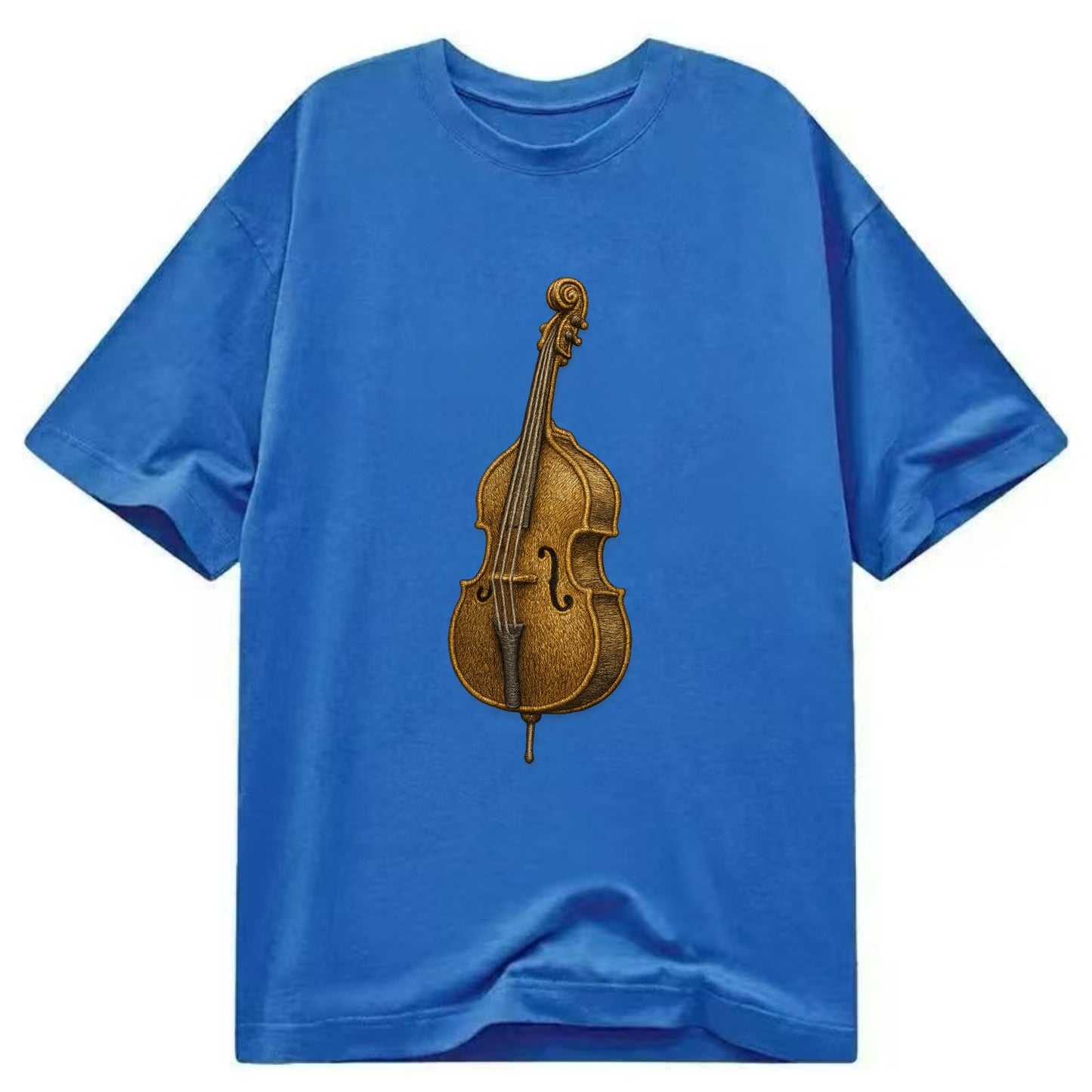 Acoustic Bass  - Classic T-shirt - Blue