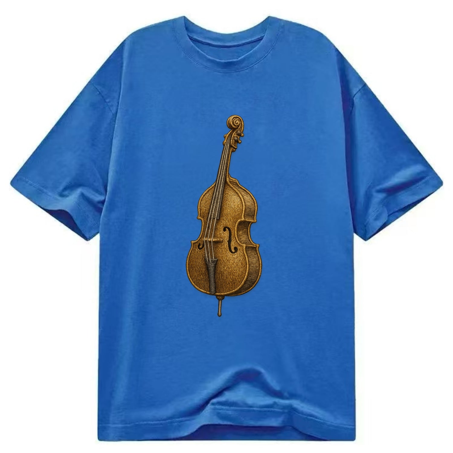 Acoustic Bass  - Classic T-shirt - Blue