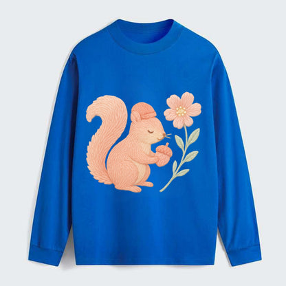 Coral Squirrel - Classic Long Sleeve Shirt - Blue